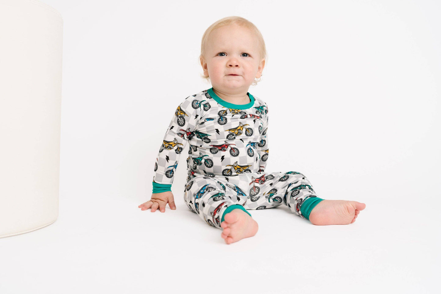 Dirt Bike Long Sleeve Pajama Set