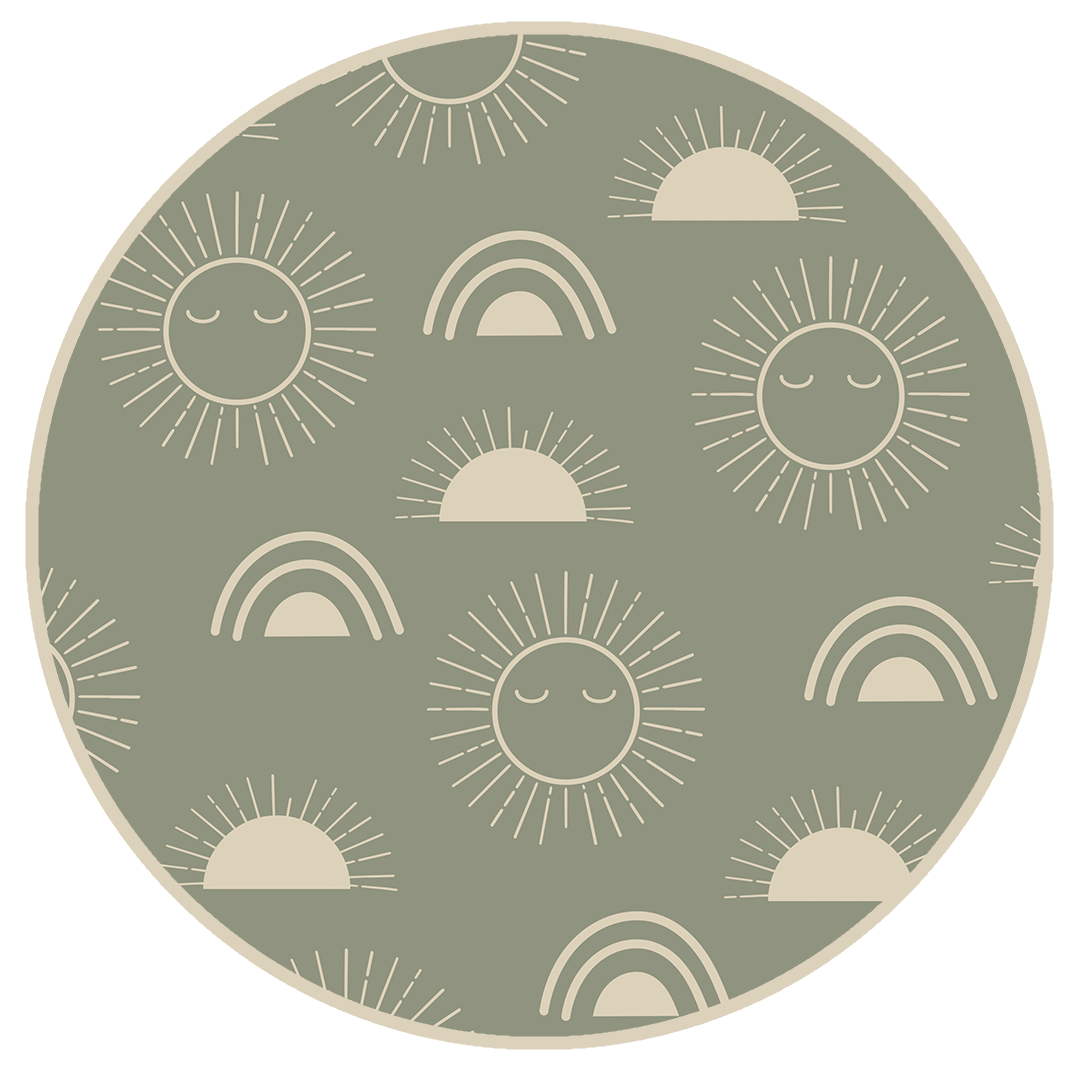 Celestial Sun Boho Baby Blanket