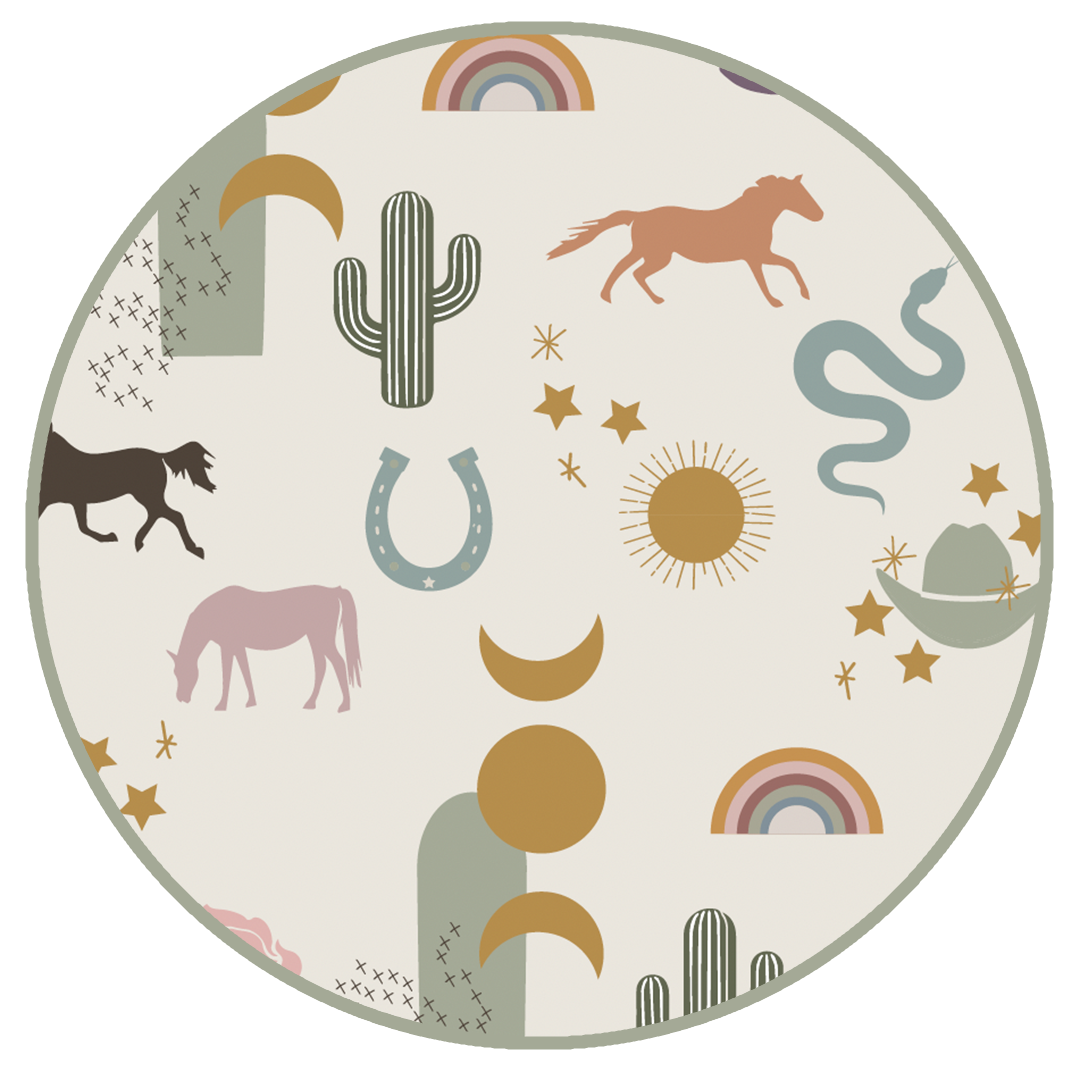Wild and Free Western Baby Blanket