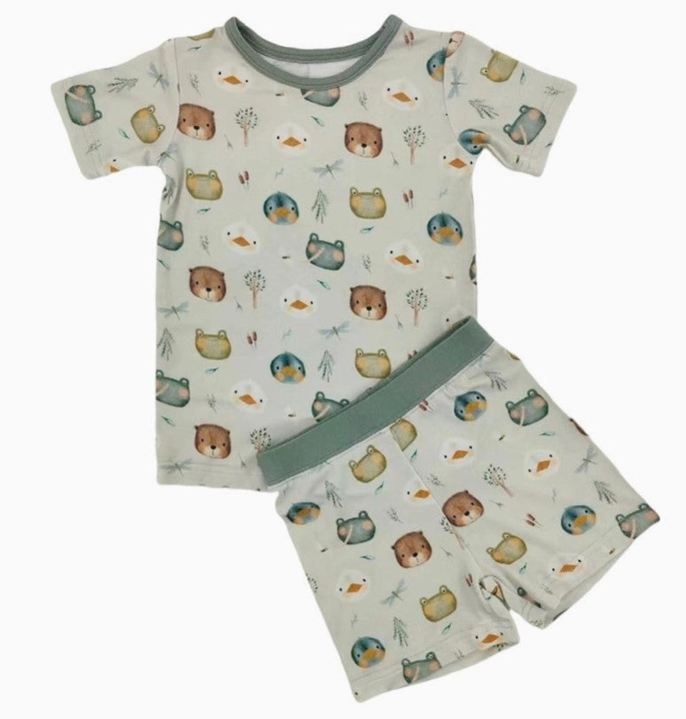 Pond Pals Shorts Pajama Set