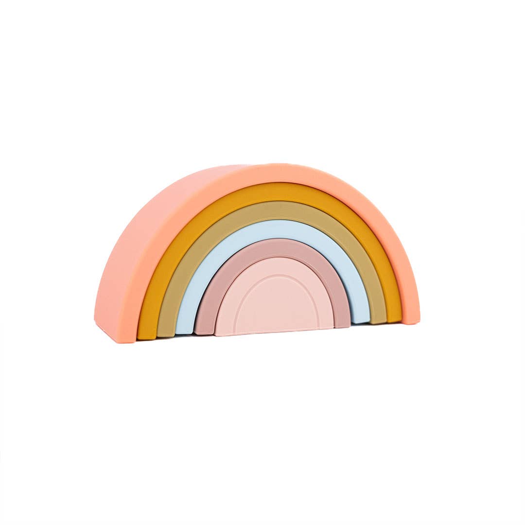 Stacking Rainbow Silicone Learning Toy