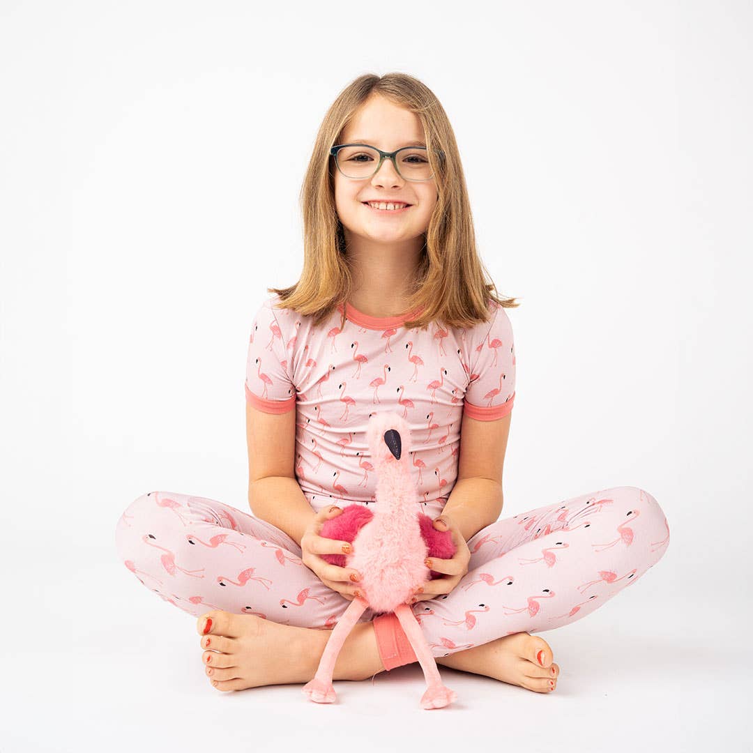 Fancy Flamingos Short Sleeve Pajama Set
