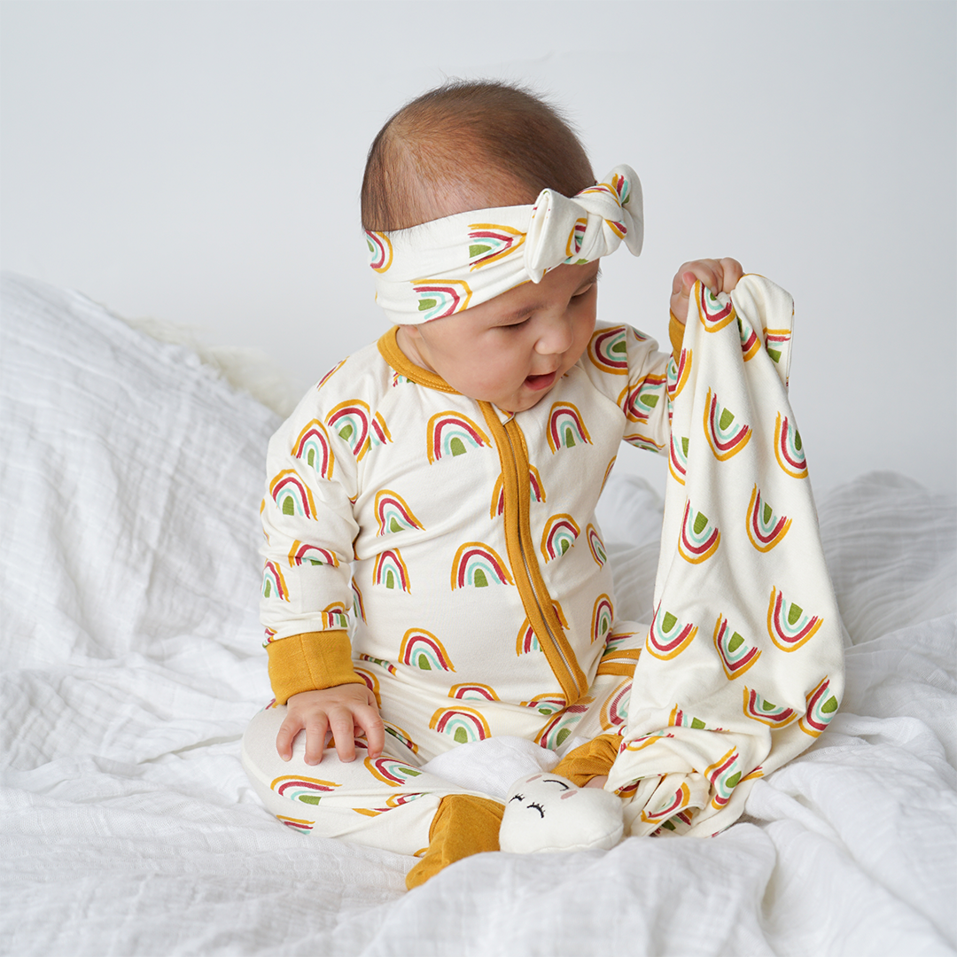 Rainbow Cloud Bamboo Baby Lovey