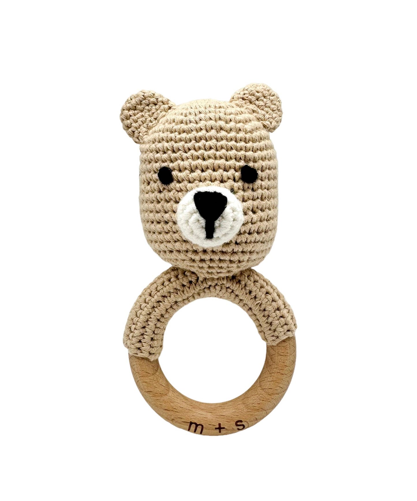 Bear Hand Crochet Rattle