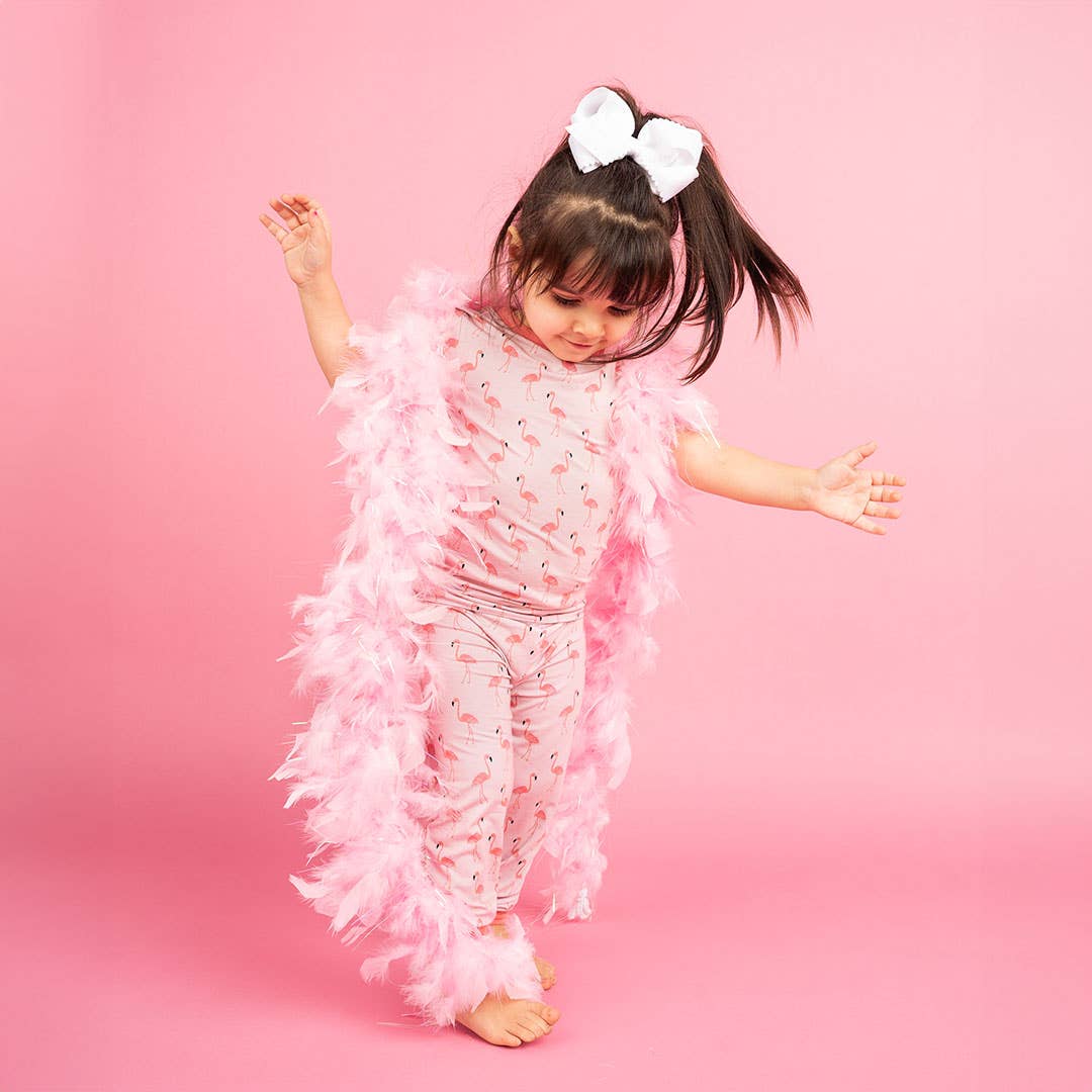 Fancy Flamingos Short Sleeve Pajama Set