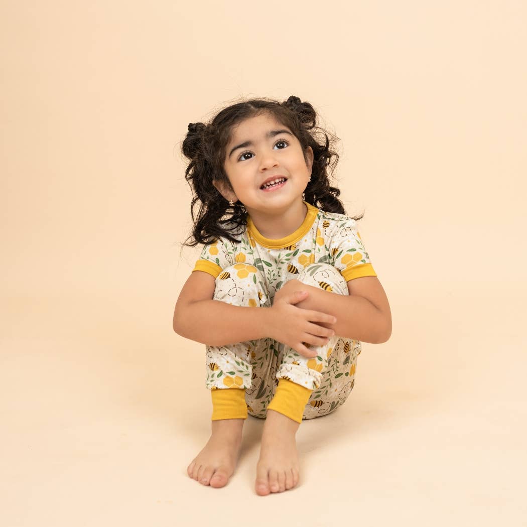 Happy Honey Bees Short Sleeve Pajama Set