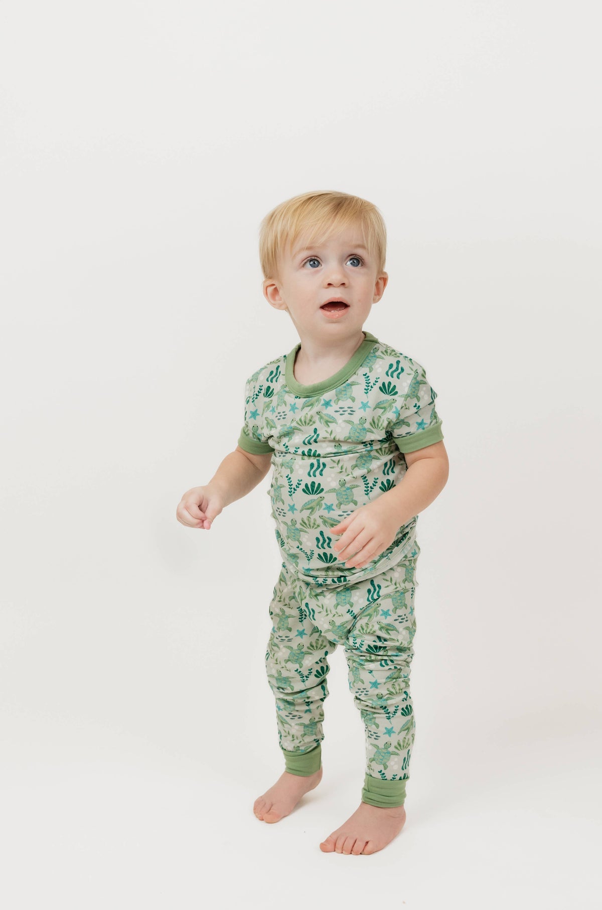 Save the Sea Turtles Short Sleeve Pajama Set