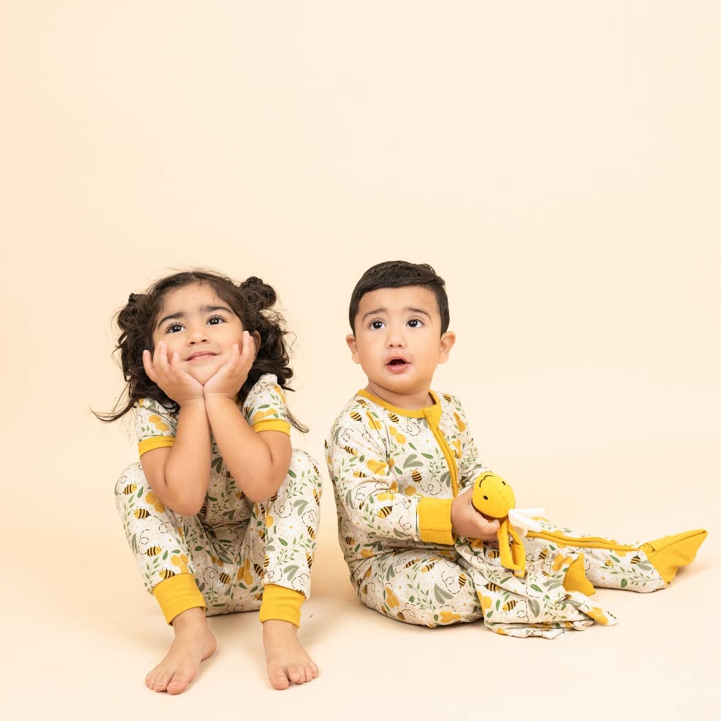 Happy Honey Bees Short Sleeve Pajama Set
