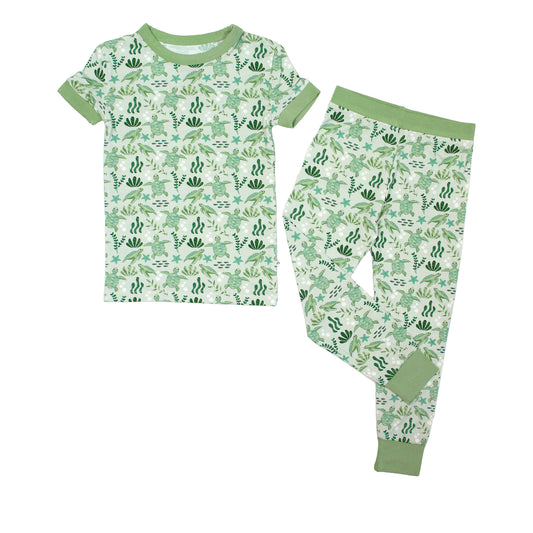 Save the Sea Turtles Short Sleeve Pajama Set