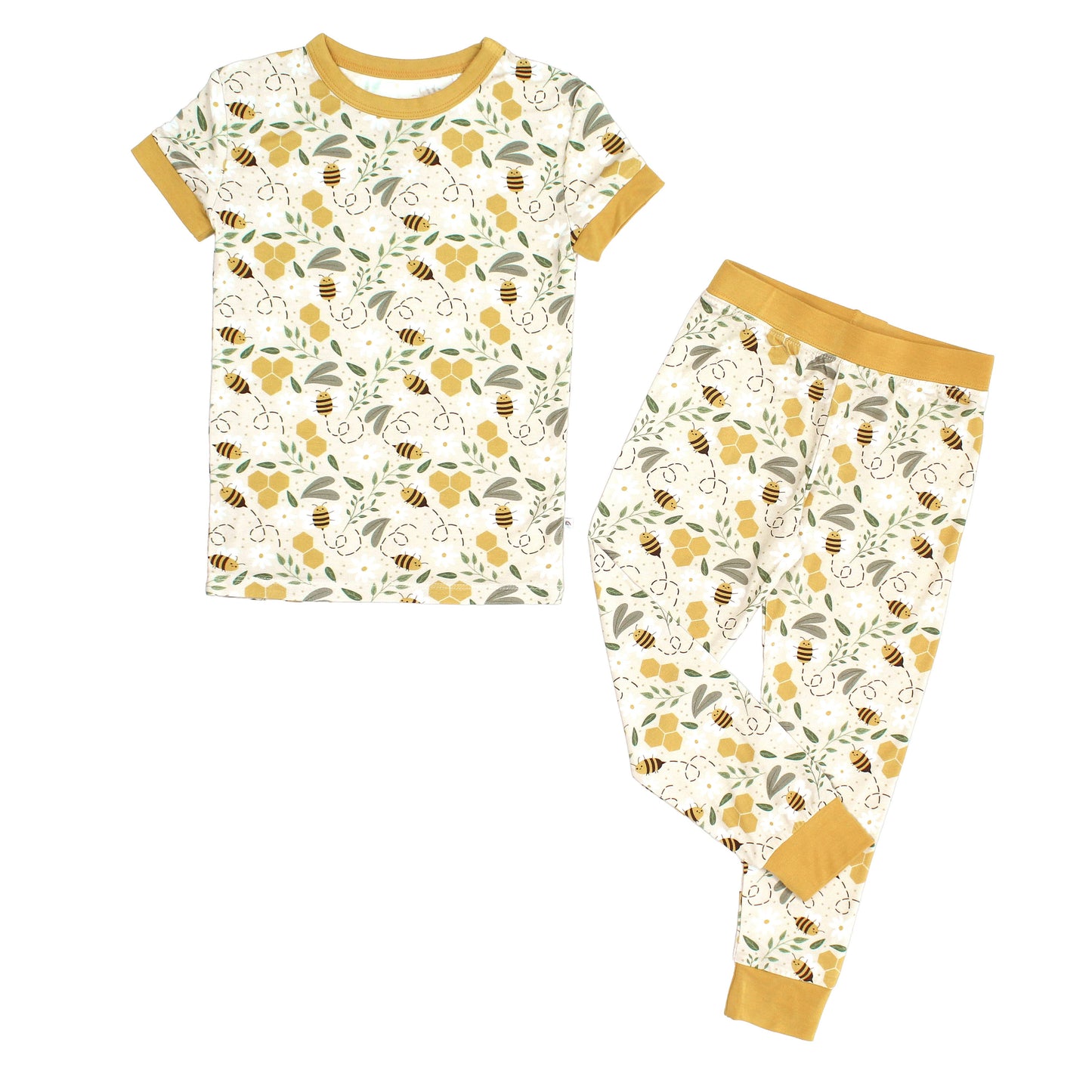 Happy Honey Bees Short Sleeve Pajama Set