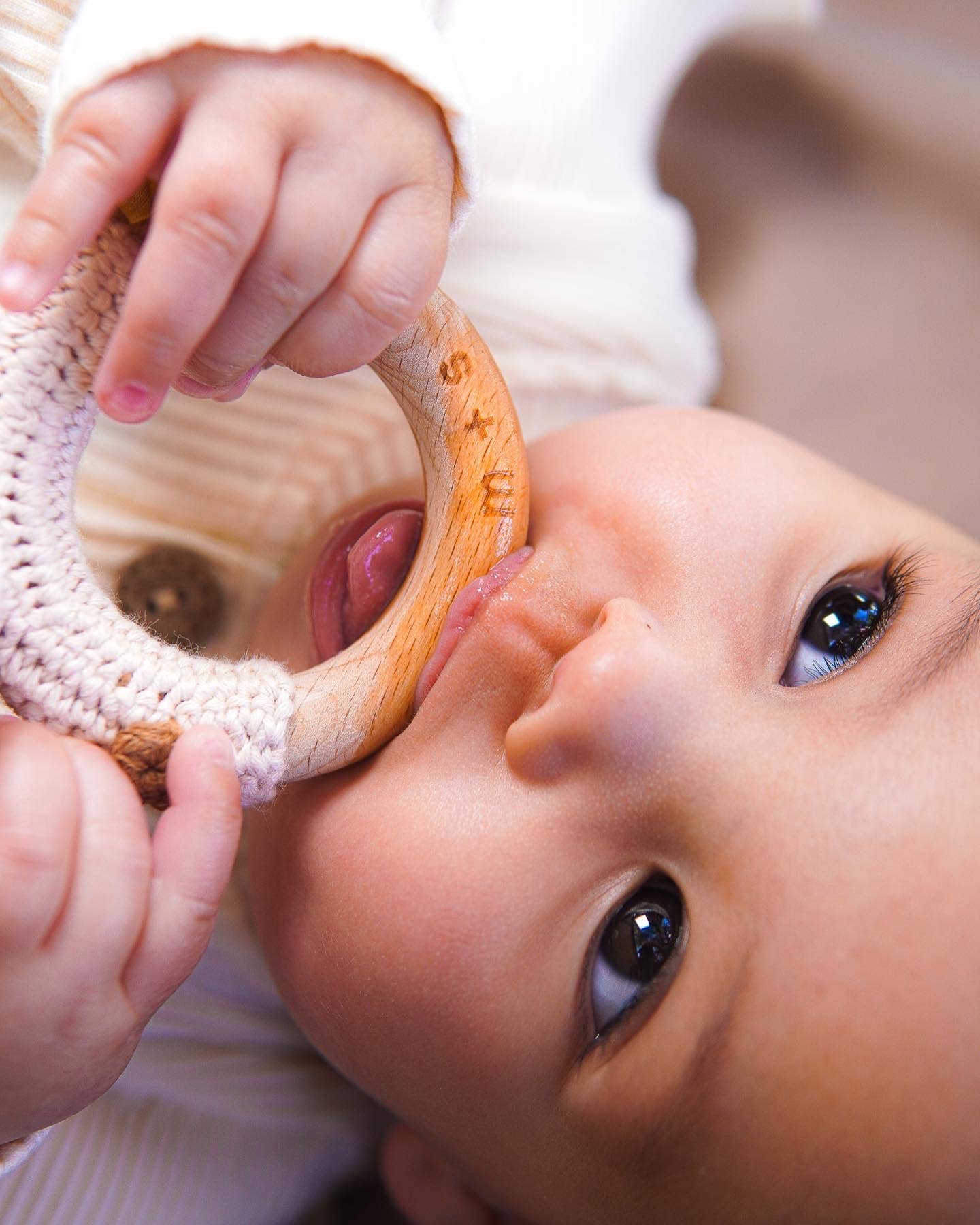 Bear Hand Crochet Rattle