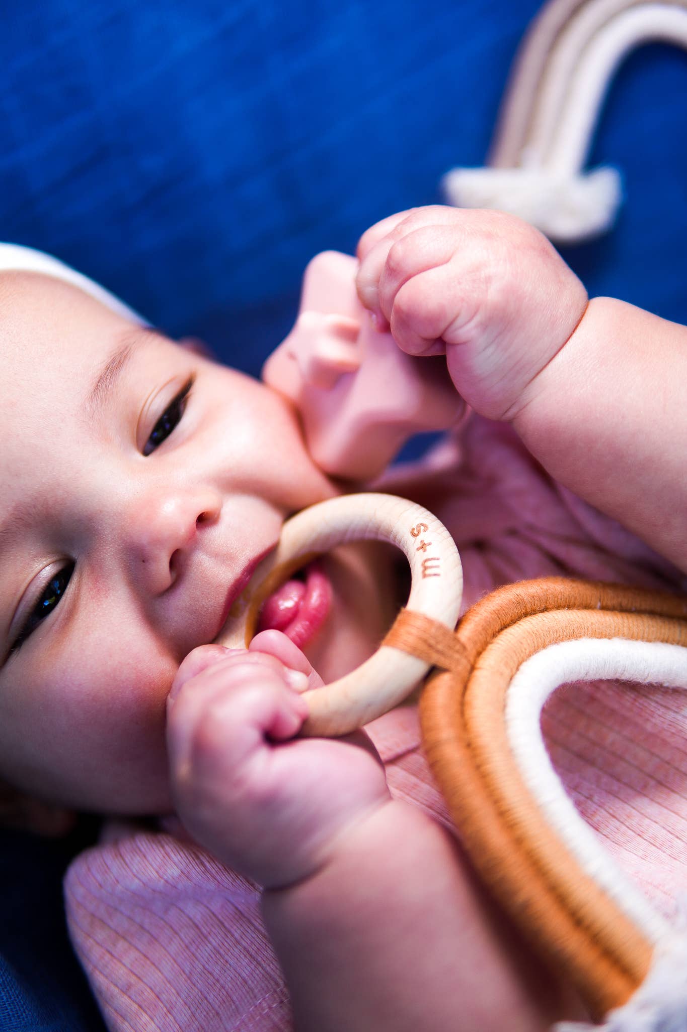 Organic Cotton Rainbow Teether