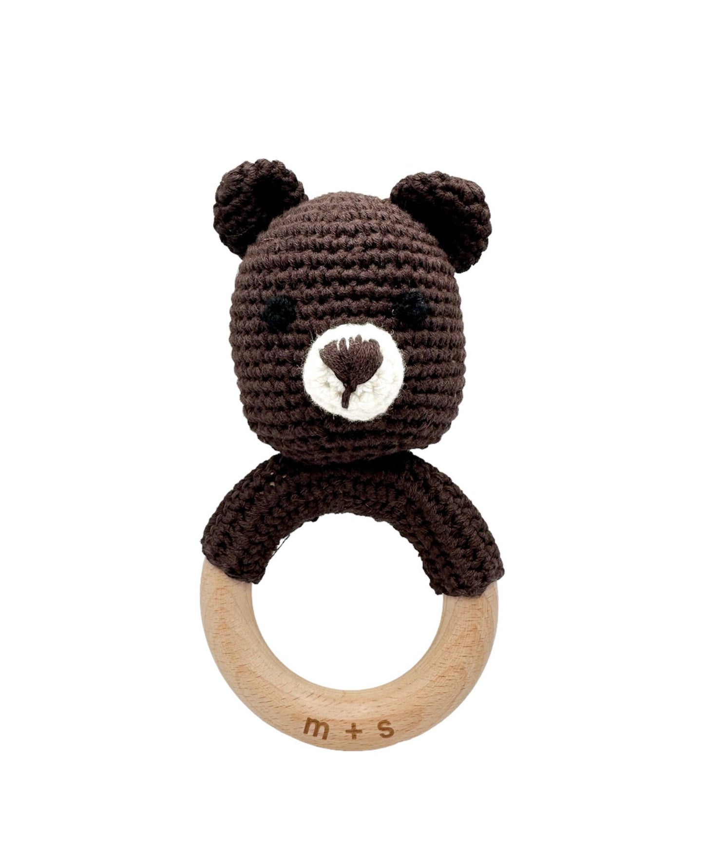 Bear Hand Crochet Rattle